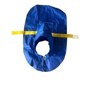 New! Pet Paw Blue and Yellow Pet Hooded Cape Raincoat XS